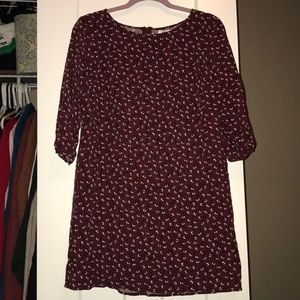 Maroon Old Navy Shift Dress